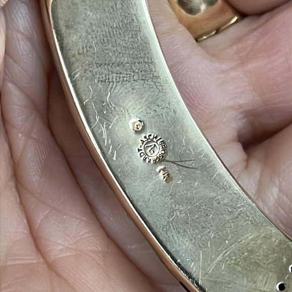 14 karat gold and inlay necklace - Picture 14 of 16